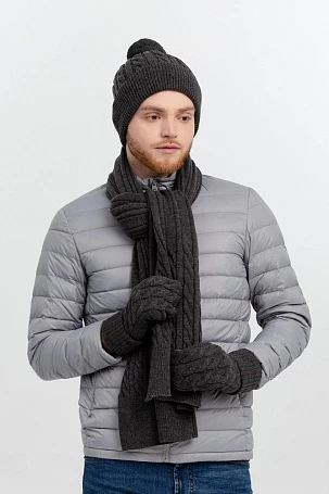 Шапка Heat Trick, темно-серый меланж