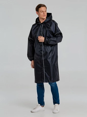 Дождевик со светоотражающими элементами Rainman Blink, темно-синий