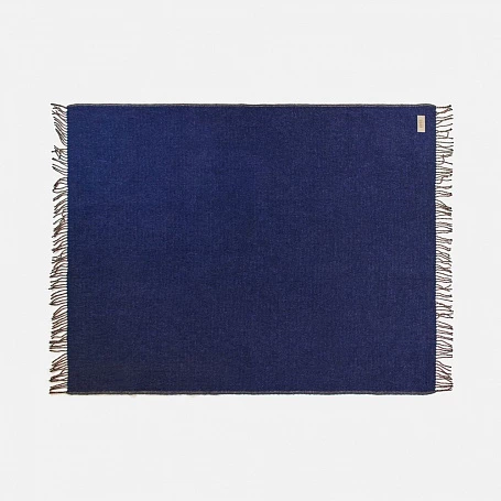 Плед Devika, синий с бежевым