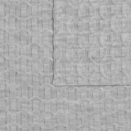 Плед Braidera, серебристо-серый меланж