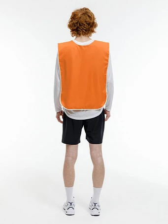 Манишка Member, оранжевая с белым