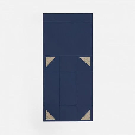 Коробка складная Quadra Fold, темно-синяя