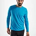 Футболка с длинным рукавом Sporty LSL Men, ярко-бирюзовая
