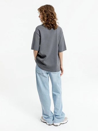 Джемпер с коротким рукавом Siluetti Volumica, серый