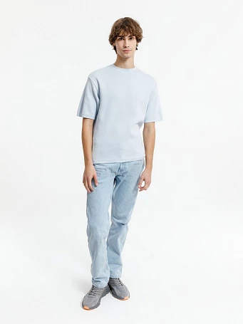 Джемпер с коротким рукавом Siluetti Volumica, светло-голубой