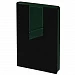 Ежедневник Bookmark, недатированный, черный с зеленым