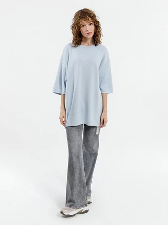 Джемпер с коротким рукавом Siluetti Volumica, светло-голубой