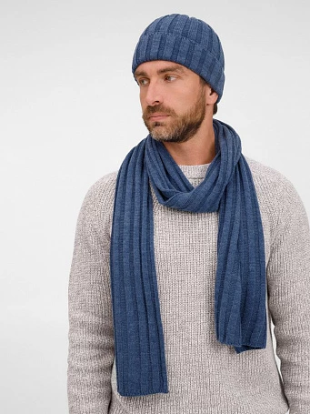 Шарф Metelitsa, синий меланж (джинс)