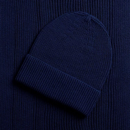 Шарф Nobilis Mono, темно-синий