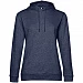 Толстовка с капюшоном женская Hoodie, синий меланж