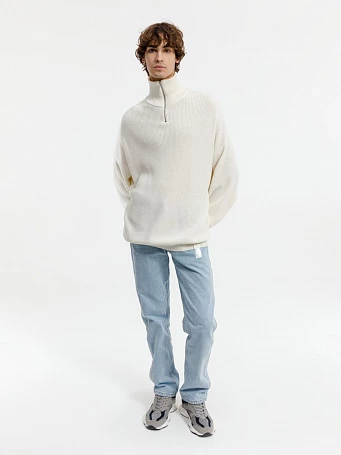 Джемпер Siluetti Birne, молочно-белый