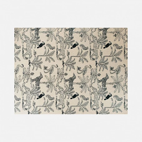 Плед Savanna, белый с синим