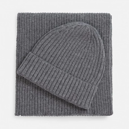 Шарф Laconi, темно-серый меланж