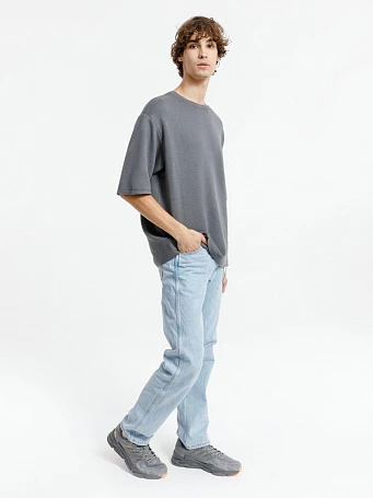 Джемпер с коротким рукавом Siluetti Volumica, серый