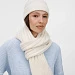 Шарф Bellish, белый (ванильный)