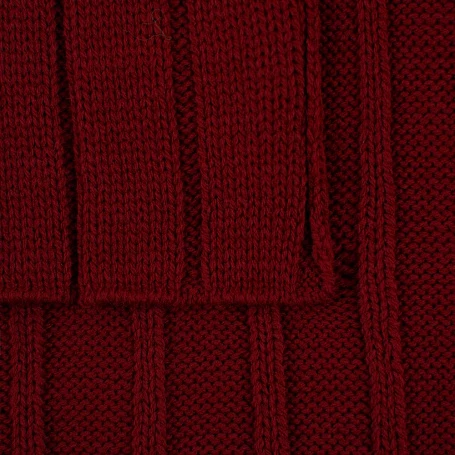 Плед Tressa, красный (бордовый)