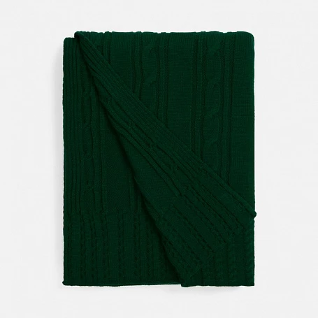 Плед Remitti, темно-зеленый (хвойный)