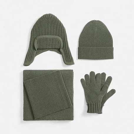 Шарф Catch Match, зеленый (полынь)