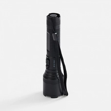 Фонарь аккумуляторный с фокусировкой луча FarSee, черный