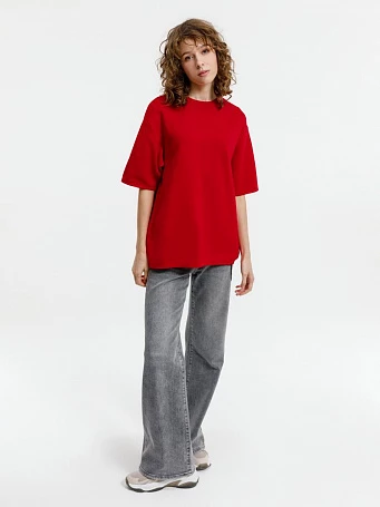 Джемпер с коротким рукавом Siluetti Volumica, красный