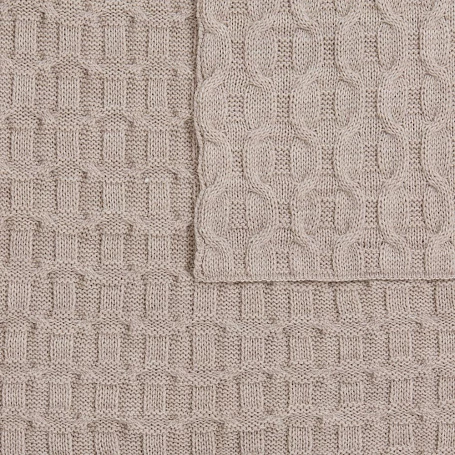 Плед Braidera, бежевый меланж