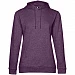 Толстовка с капюшоном женская Hoodie, фиолетовый меланж