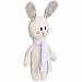 Мягкая игрушка Beastie Toys, заяц с белым шарфом