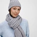 Шарф Bellish, светло-серый меланж