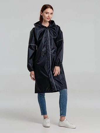 Дождевик со светоотражающими элементами Rainman Blink, темно-синий