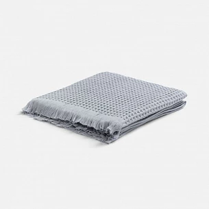 Плед вафельный Elenglect, светло-серый