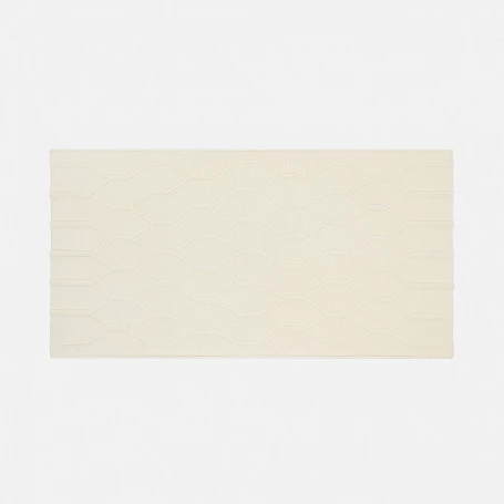 Плед Curve Verve, молочно-белый