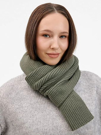 Шарф Catch Match, зеленый (полынь)