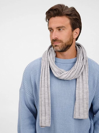 Шарф Metelitsa, серебристо-серый меланж