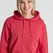 Толстовка с капюшоном унисекс Hoodie, красный меланж