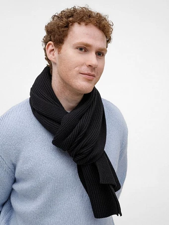 Шарф Nobilis Mono, черный