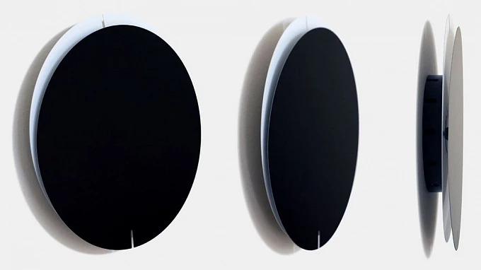 Часы настенные Melancholia Clock, черные