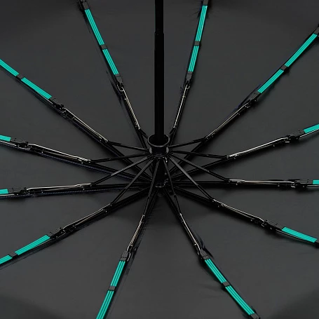 Зонт складной с УФ-защитой Ribstar, темно-синий