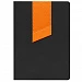 Ежедневник Bookmark, недатированный, черный с оранжевым